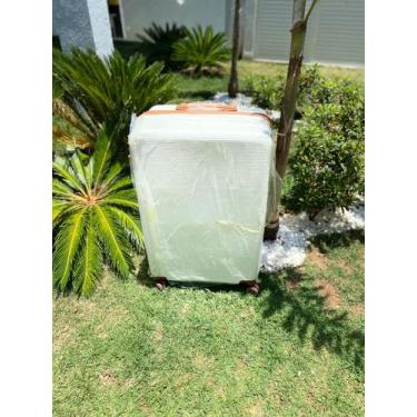 Imagem de Mala De Bordo Polipropeno Padrão Anac 10kgs - Ultraleve, Branco e marr