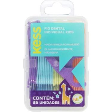 Imagem de Fio Dental Infantil Cabo Flosser Girafa Kess 36 Unidades