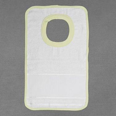 Imagem de Babador De Vestir Para Pintar Pacote C/6 28cmX40cm Mabber, Amarelo Beb