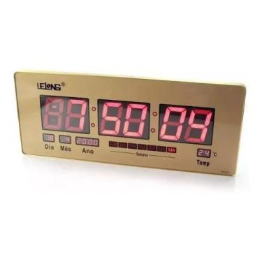 Imagem de Relógio Parede Mesa Led Digital Gigante Painel Data Temperatura 52Cm -