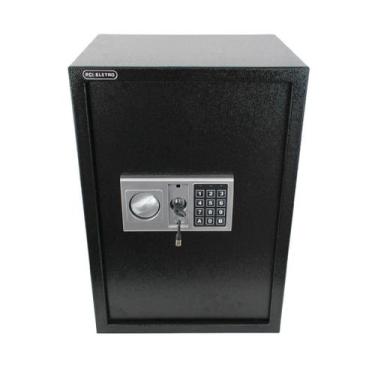 Imagem de Cofre eletrônico digital com teclado e prateleira 50en - preto - PCI-E