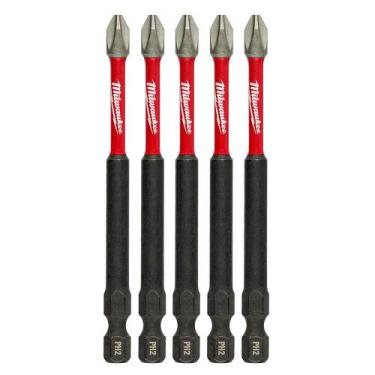 Imagem de Kit Bits Philips Impact PH2 89mm 5 Peças 48324564 Milwaukee