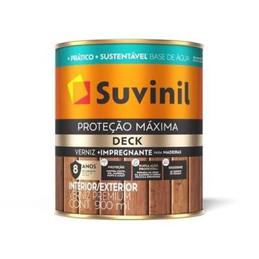 Imagem de Verniz Deck Brilhante Suvinil Proteção Máxima 900ml, Natural
