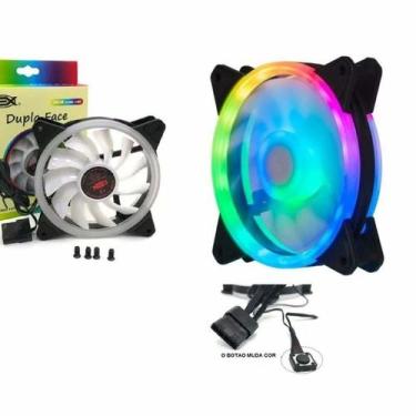 Imagem de Cooler fan 120mm x 120mm leds rbg dupla face dex - dx-12v