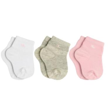 Imagem de Meia Lupo Baby Bu Kit3 Pares 02724, Branco, 20/23