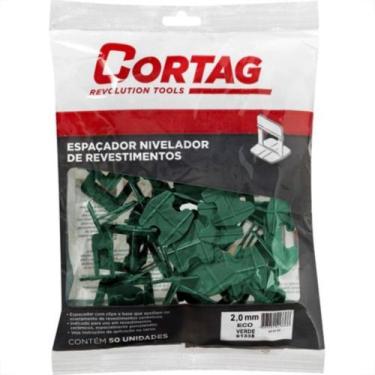 Imagem de Espacador Nivelador Cortag Eco 2,0Mm Verde Com 50Pecas 61338