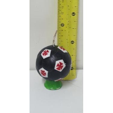 Imagem de Vela de Aniversário Festa Vasco Bola de Futebol