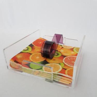 Imagem de Porta guardanapos em acrílico com peso - Carmella Presentes, 18cm