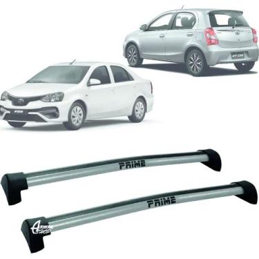 Imagem de Rack Teto Aluminio Prime Toyota Etios Sedan Hatc Prata PR033