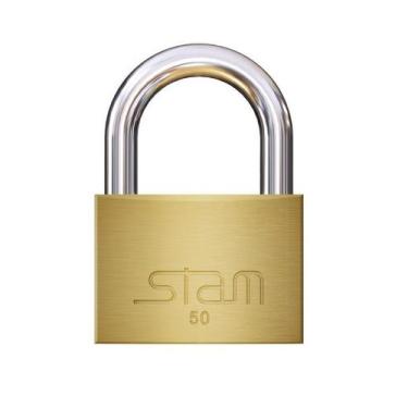 Imagem de Cadeado 50mm Zamac Latonado - Stam