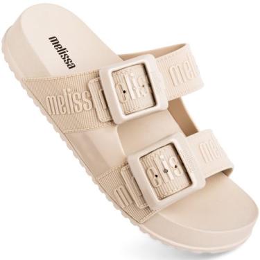 Imagem de Sandália Melissa Cozy Slide MLover Original 35849, Bege claro, 37