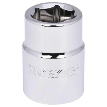 Imagem de Soquete Sextavado Encaixe 3-4 24mm Worker em Aço Especial Cromado Bivolt