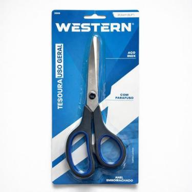 Imagem de Tesoura Multiuso Western Aço Inox Profissional Corte Preciso Resistent