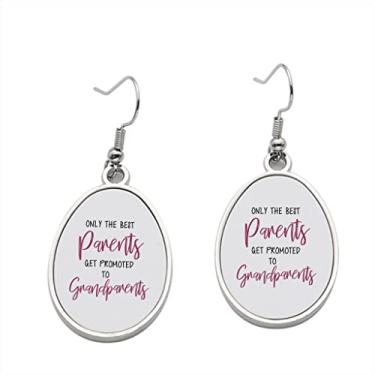 Imagem de Brinco Only the Best Parents Get Promoted to Grandparents - Brincos com pingente para meninas - Presente de festa de aniversário dos namorados
