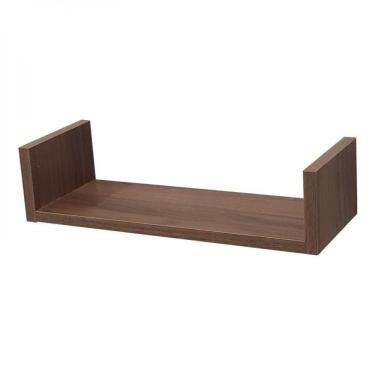 Imagem de Prateleira U 40 X 20cm Nogal Suporte Invisível