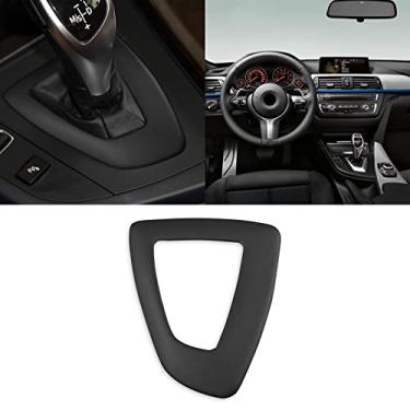 Imagem de FINMOKAL Capa De Painel De Alavanca De Câmbio De Couro Para BMW 2012-2017 1 2 3 F30 F20 F34 F31 Cinza
