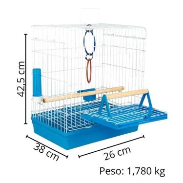 Imagem de Gaiola Calopsita Junior - Azul