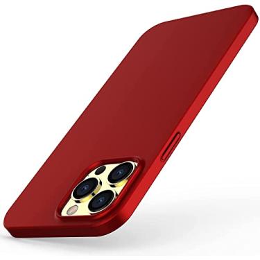 Imagem de Capa Capinha Para iPhone 13 Pro Max Tela 6.7 Case Acr�lica Fosca Ultra Fina Premium (Vermelha)