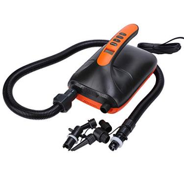 Imagem de Bomba de ar elétrica, bomba de ar SUP digital de 20 PSI 12 V, bomba de placa de pá portátil de alta pressão com conector de carro, para prancha de pá de pé inflável, barco inflável, caiaque e infláveis