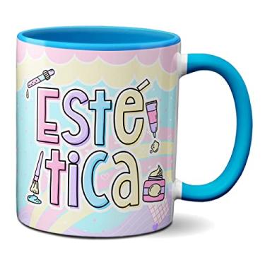 Imagem de Caneca Estética Profissão Esteticista Profissional Presente (Azul)