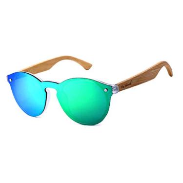 Imagem de Óculos de Sol Artesanal Design de Madeira HU WOOD Polarizados com Proteção Uv400 Ultra-Leve (C1)