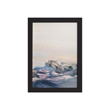 Imagem de Quadro Abstrato para Sala Montanhas Moldura Preta 33x43cm