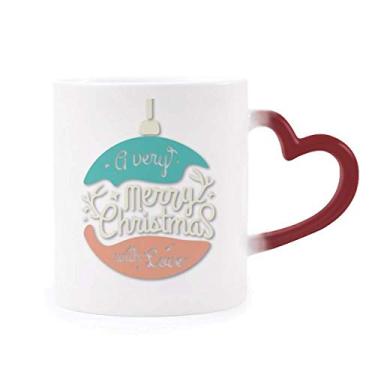 Imagem de Guirlanda colorida de Natal ilustração abstrata sensível ao calor, caneca vermelha que muda de cor