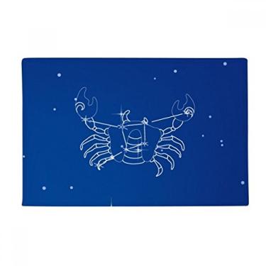 Imagem de DIYthinker Tapete de Constelação de Câncer Star Universe Tapete antiderrapante para porta de banheiro