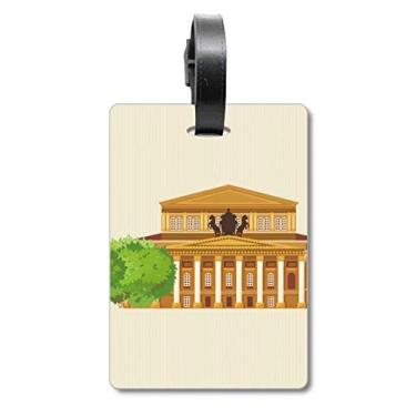 Imagem de Ilustração Rússia Landmark National Symbol Bagagem Etiqueta Bagagem Cartão Pendurado Scutcheon Etiqueta