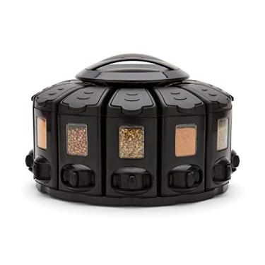 Imagem de Kitchen Art Select-A-Spice Auto-Measure Pro Carrossel com 12 compartimentos para especiarias, preto 24 x 24 x 16,5 cm