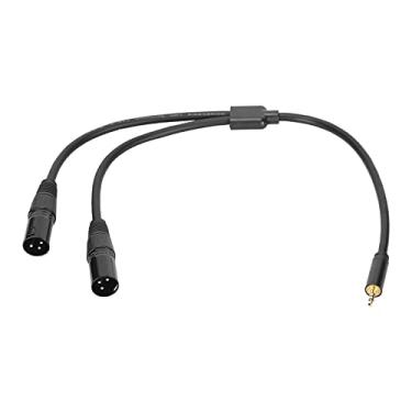 Imagem de 1/8 Polegada Mini Jack Para 2 Xlr Cabo Adaptador Macho,3.5mm Ao Cabo Estéreo Duplo Xlr, Cabo De Conexão De Microfone De áudio De Interconexão Aux Estéreo