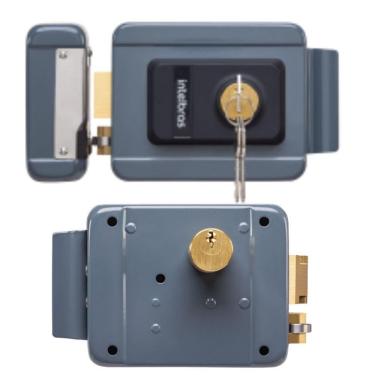 Imagem de Fechadura Eletrica Cinza Cilindro Fixo Intelbras Fx1500 Fx 1500