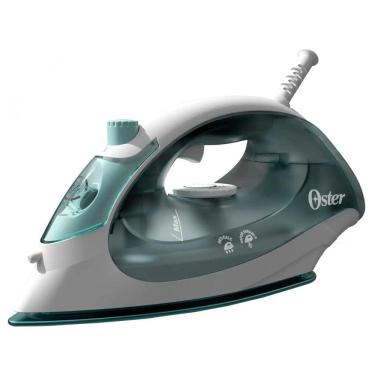 Imagem de Ferro a Vapor Antiaderente Oster - Branco e Verde - 127V
