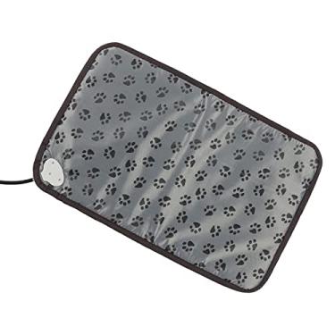 Imagem de Almofada de Aquecimento para Animais de Estimação, Cama Aquecida para Animais de Estimação à Prova d'água, Display Digital de Dissipação de Calor Uniforme Anti-vazamento para