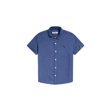 Imagem de Camisa Quadriculada Azul Reserva Mini
