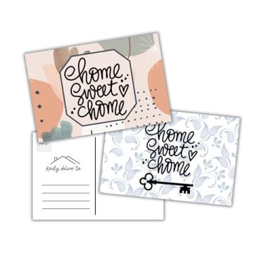 Imagem de Lashicorn Cartões postais Home Sweet Home do corretor de imóveis | Pacote com 30 12,78 x 17,78 cm Design a granel misto Nova Casa Cartões de agradecimento Empréstimos imobiliários para clientes Novos