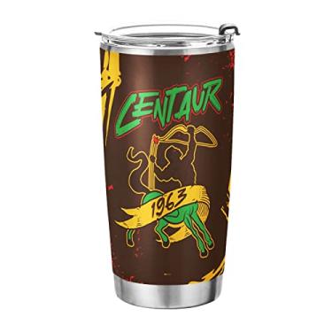 Imagem de BBGreek Copo de café de aço inoxidável Iota Phi Theta oficialmente licenciado - Centauro - Fraternity Paraphernalia