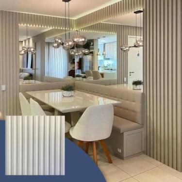 Imagem de Kit 12 Placas Painel Sustentavel Ripado Revestimento Decorativo Interno Moderno Flexive...