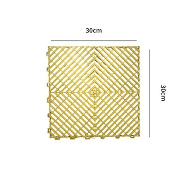 Imagem de Piso Tapete Modular Áreas Úmidas - Kit Com 6 Peças 30cmx30cm (Amarelo)