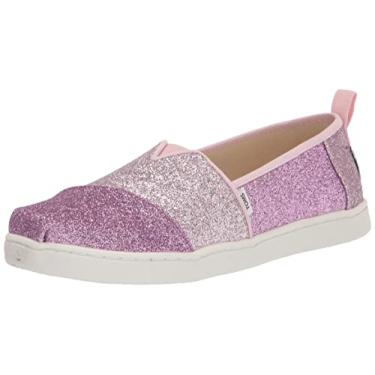 Imagem de TOMS Mocassim infantil unissex Alpargata, Lilás claro, 4 Toddler