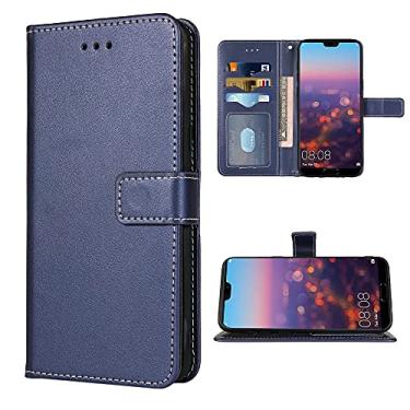 Imagem de FDCWTSH Compatível com Huawei P20 capa carteira alça de pulso cordão couro flip capa suporte suporte acessórios celulares capas de telefone para Hwauei Havaí P 20 20P EML-L09 EML-L29 mulheres homens