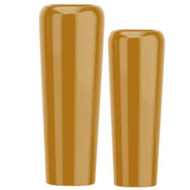 Imagem de Jogo Vasos Vietnamita 80cm E 65cm Fibra De Vidro Auto Brilho (Ouro Velho)