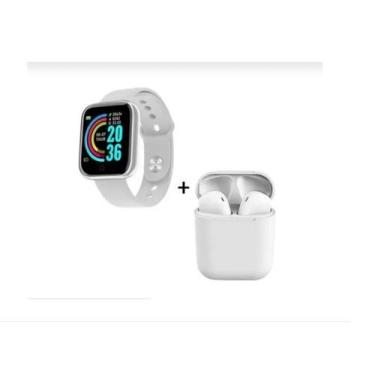 Imagem de Kit Relogio Inteligente Smart watch D20 + Fone inPods 12 Bluetooth - S