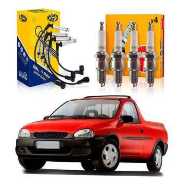Imagem de Kit Vela Ngk Cabo Corsa Pick Up 1.6 8v 1997 A 2003 - Marelli