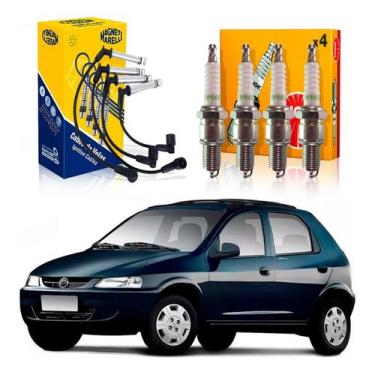Imagem de Kit Vela Ngk Cabo Celta 1.0 Mpfi 2000 A 2001 - Marelli