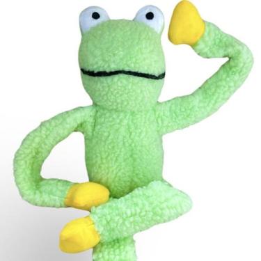 Imagem de Brinquedos De Pelúcia Pet Para Cães Cachorros Macaquinho Macaco Sapo G