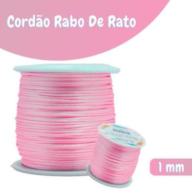 Imagem de Fio De Seda Rosa Claro - Cordão Rabo De Rato 1mm - Nybc