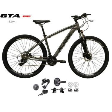 Imagem de Bicicleta Aro 29 KSW XLT Kit 2x9 Gta Sunrun Freio Disco K7 11/36 Pediv