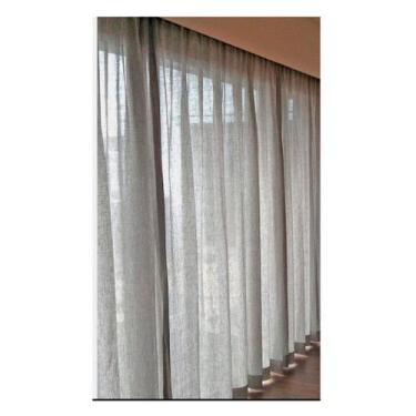 Imagem de Cortina Gazelinho 9m X 2,8m Sem Forro Pra Trilhosuiço Max - Chrisney B