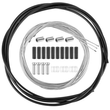 Imagem de Kit de cabo de câmbio de engrenagem de freio de bicicleta, cabo universal de câmbio de engrenagem de bicicleta, linha de transmissão profissional, kit de carcaça de fio de mudança de marcha,